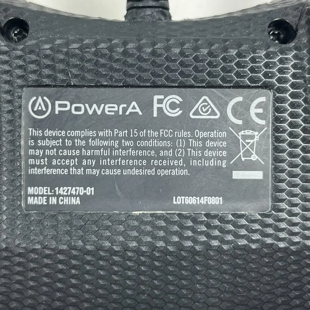 POWERA Microsoft Xbox One Gaming Controller Wired 1427470-01 Black Tested
